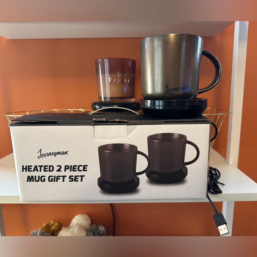 Journeyman Heated 2 Piece Mug Gift Set (NWOT)